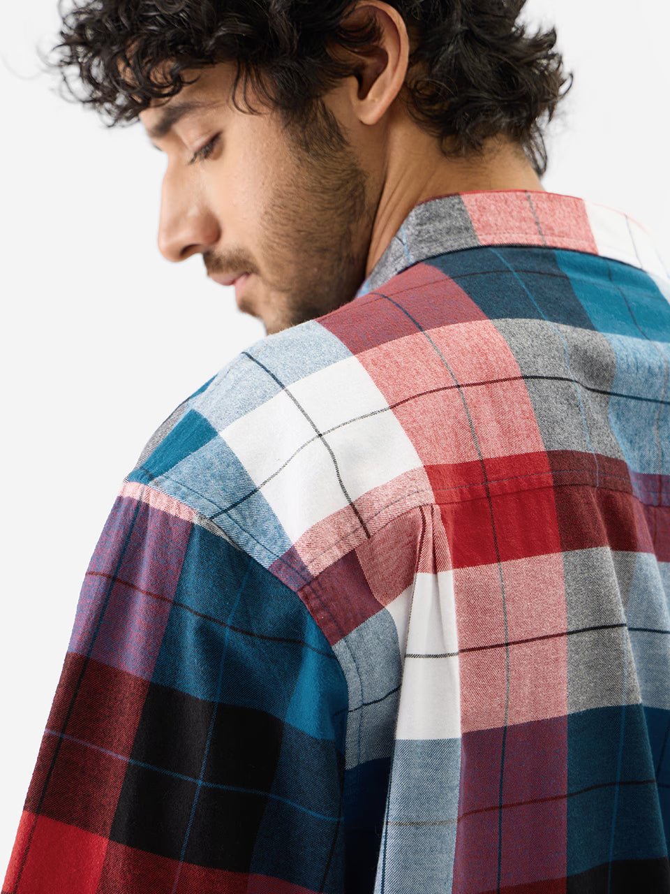 Plaid: Black, Blue and Red