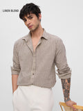 Cotton Linen: Striped Sienna