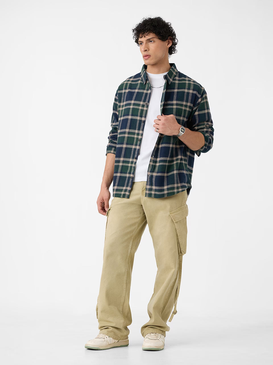 Plaid Shirt: Emerald
