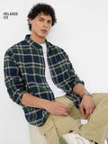 Plaid Shirt: Emerald