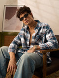 Plaid: Blue And White